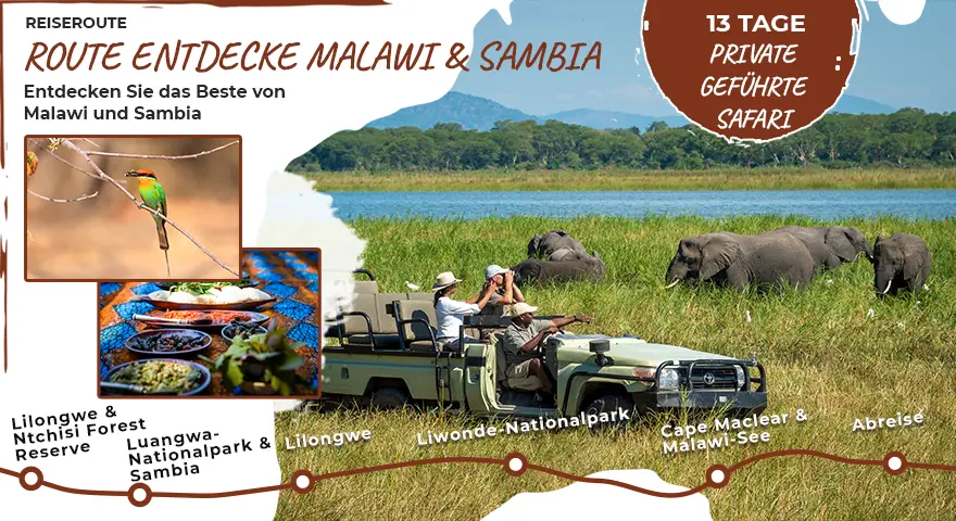 Sambia-Private-Geführte-Safaris-Route-Entdecke-Malawi-und-Sambia