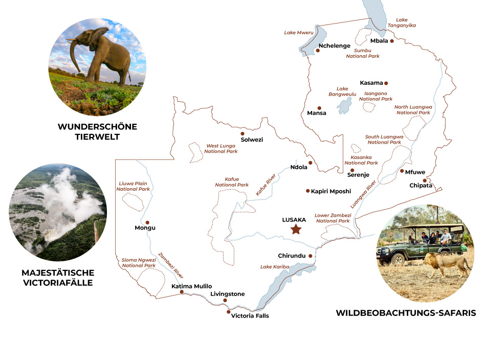 Sambia Private Gef hrte Safari Touren Und Reiserouten