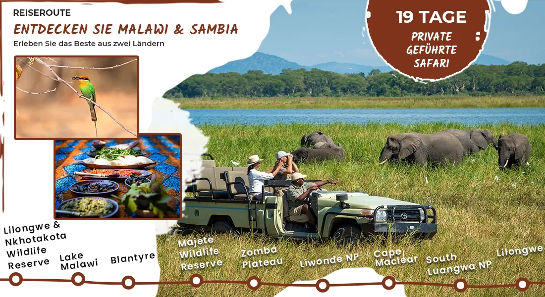 Sambia-Private-Geführte-Safaris-Route-Entdecke-Malawi-und-Sambia